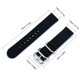 thumbnail image 3 of Correa de reloj de lona de nylon para reloj Honor Watch1 | Acentos de cuero - Ajuste ajustable 14-18cm Muñeca | Reemplazo fuerte y duradero | Se adapta a la mayoría de los relojes inteligentes | 1, 3 of 5