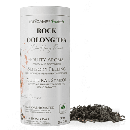 Da Hong Pao Oolong Tea Loose Leaf – Authentic Wuyi Rock Oolong Tea from China – Premium Roasted Chinese Tea – Loose Leaf Tea