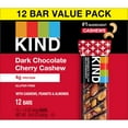 thumbnail image 2 of KIND Bars Dark Cherry Cashew Gluten Free Snacks - 12ct - Pack of 2, 2 of 5