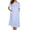 Blue Pigeon, variant on House Dress for Women with Pockets Button Down Duster Housecoat Short Sleeve Patio Dress Nightgown