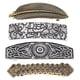 thumbnail image 1 of Paquete de 4 pasadores nórdicos Vintage para mujer pinza para el cabellero grande de Metal tallado Yinane pasadores de pelo de mujer retro, 1 of 8