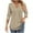 Khaki, variant on Sweaters for Women V Neck Soft Comfy Stretchy Loungewear 3/4 Sleeve Shirts for Women Going out Dressy Shirts