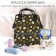 thumbnail image 5 of Easygdp Honey Bees With Flowers para Bolsa de Bebé de Gran Capacidad con Múltiples Bolsillos, Bolsa de Pañales para Padres, Bolsa de Viaje Organizada y Elegante, 5 of 6