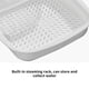 thumbnail image 3 of Cateissary Vaporera para microondas Calor uniformemente Dureza Utensilios de cocina Vaporeras Apilable Transparente Recipiente para cocinar Bollo Utensilios de cocina, 3 of 6
