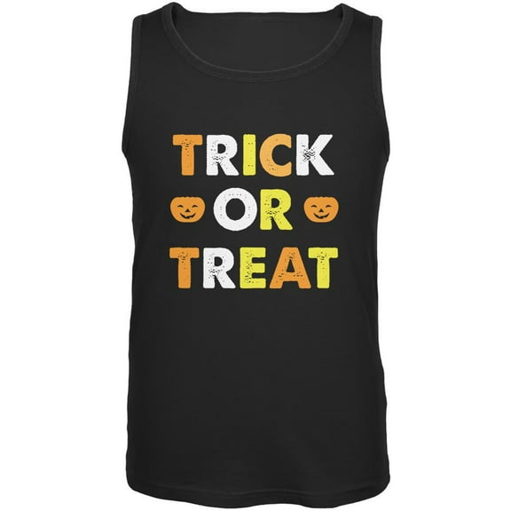 Halloween Trick Or Treat Mens Tank Top Black MD