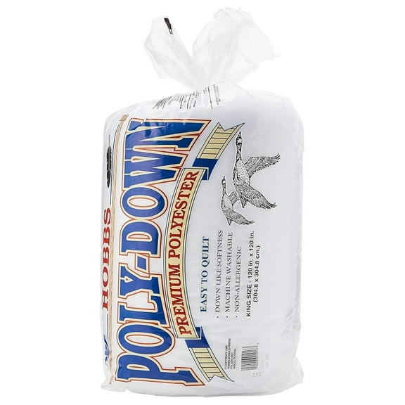 PD120 Down Quilt Batting King Size 120" x 120"