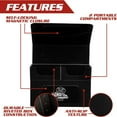 thumbnail image 4 of Monster Protectors Double Deck Box- Magnetic Locking Dual Trading Card Game Storage Case w Removable Compartments- Holds 150 Cards- Fits All Standard and Smaller Size MTG and TCGs - Black, 4 of 5