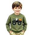 thumbnail image 4 of Cute Halloween Sweatshirts For Toddler Boys Ghost Pumpkin Print Shirt Crewneck Long Sleeve Tops Preppy Pullover Kids Clothes Size 2-3T, 4 of 4