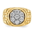 thumbnail image 4 of IB Goodman 14k 1 carat VS Diamond Mens Cluster Ring X9444VS, 4 of 5