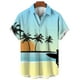 thumbnail image 4 of Camisa de surf estilo hawaiano para hombre, con estampado 3D, informal y de moda, para vacaciones, de manga corta, con solapa y botones, 4 of 5