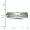 thumbnail image 5 of Titanium 6mm Satin Mens Wedding Ring Band Size 9.5, 5 of 6