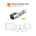 thumbnail image 2 of Door Lock, Tuya BLE TT Lock Smart Electronic Door Lock With DIY Cylinder Core Finrprint APP Keys IC Card Unlock For Home Hotel ,Easy to Install, 2 of 7