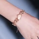 thumbnail image 2 of Moda Mujeres Opal Leaf Rose Gold pulsera de compromiso de joyería de regalos, 2 of 7