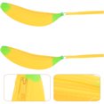 thumbnail image 3 of GAXIRE Estuche de silicona para lápices de 2 piezas con forma de plátano de dibujos animados para niños, organizador de papelería, 3 of 5