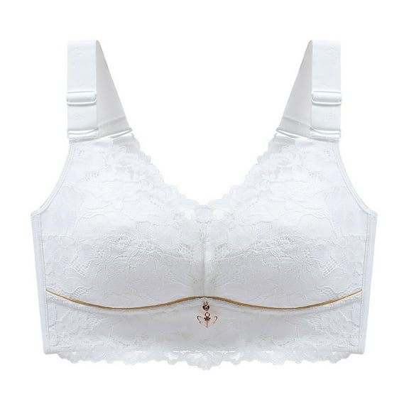 asdoklhq Summer Fall Sports Bras for Women 2026,Womens Fashion Plus Women Fashion Sports Lace Bra Wire Free Underwear One-Piece Bra Everyday Underwear