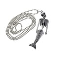 thumbnail image 1 of Collar de colgantes Perfecl Aleación De Halloween Con Collar De Cadena Con Sirena Colgante Joyería De Moda Hombres Mujeres Collar De Plata, 1 of 8