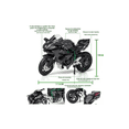 thumbnail image 2 of "Kawaski H2r Miniatura Moto Metal De Luz Y Sonido Base 1:12 negra ", 2 of 4