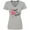 AC-Heather Grey, variant on What the Flock? Funny Flamingo Women's V-Neck T-Shirt