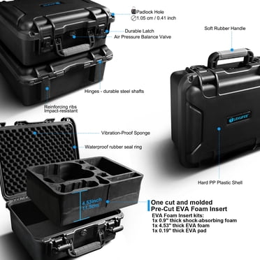 Lekufee Waterproof Hard Case For DJI Avata 2 – Holds Drone, Goggles 3, Remote & All Accessories (Case Only)