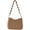 Coffee, variant on Kukuzhu Women Beach Shoulder Bag Summer Woven Travel Small Straw Tote Bag Purse
