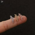 thumbnail image 5 of GKNET Cartilage Ear Ring Tragus Studs Stainless Steel Long Earrings Piercing Women Men-5-gold, 5 of 9