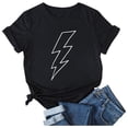 thumbnail image 1 of PVCS T-Shirt Décontracté Ample à Manches Courtes Imprimé Col Rond pour Femmes, 1 of 7
