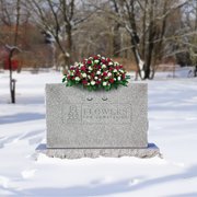 Sympathy Silks Cemetery Saddle 10 Silk Beauty and Cream Garden Mums
