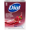 Dial Skin Care Bar Soap, Power Berries, 4 oz, 8 Bars