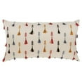thumbnail image 1 of HomeRoots 403392 Earth Tone Feathered Arrows Lumbar Pillow, Rust, 1 of 1
