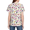thumbnail image 7 of Wukai Tulips Flowers Youth Unisex Short Sleeve T-Shirt for Boys, Girls, Teens, and Kids-Small, 7 of 7