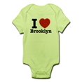 thumbnail image 1 of CafePress - I Love Brooklyn Infant Bodysuit - Baby Light Bodysuit, 1 of 1