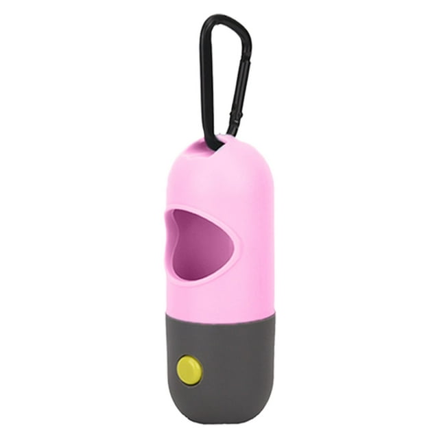 BKBP Clearance! Dog Poop Bag Dispenser with Built-In LED Flashlight, Pet Waste Bag Holder for Leash with Carabiner Clip for Lead Leash for Leash Pet Waste Bag Holder Dog Walking Accessory