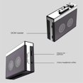 thumbnail image 3 of Reproductor de cinta Bluetooth estéreo de dos canales con tapa automática Radio FM reproductor de cinta clásico Retro Walkman portátil, 3 of 5