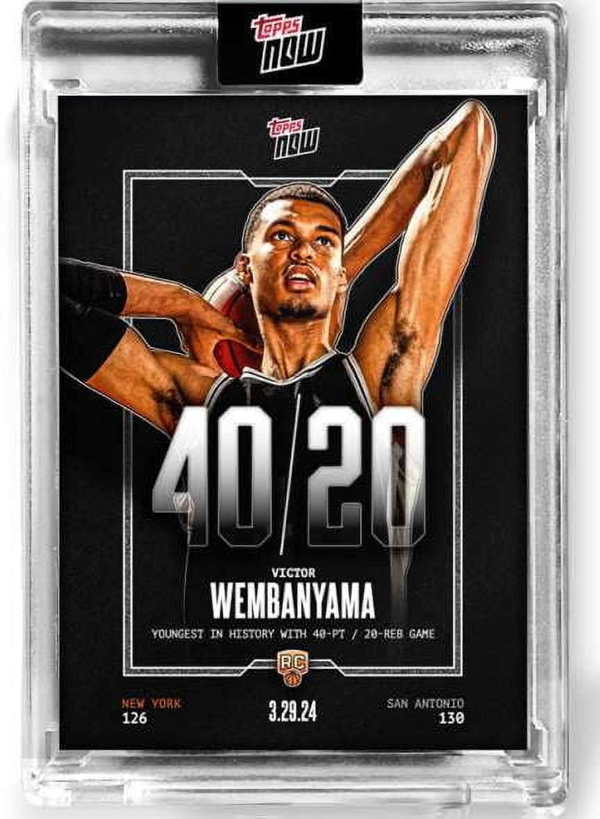 NBA 2023-24 Topps Chrome Basketball Victor Wembanyama #1 (Rookie