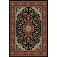 thumbnail image 1 of Barclay Medallion Kashan 3 ft. 11 in. x 5 ft. 3 in. Rectangular Area Rug in Black, 1 of 1