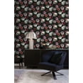 thumbnail image 3 of ESTA Home Contessa Ruby Flowers Wallpaper, 20.9-in by 33-ft, 3 of 4