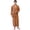 Coffee, variant on Mens Knit Waffle Full Length Bathrobe Spa Robe Long Sleeves Kimono Adult Nightgown