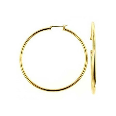 - Bling Jewelry Gold Filled Classic Hoop Earrings 2.5 Inches