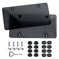 thumbnail image 1 of XCLPF Unbreakable License Plates Shields/Cover series with Smoked Black Design,2 Pcs, 1 of 6