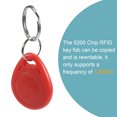 thumbnail image 4 of Uxcell 125KHz Rewritable RFID Proximity ID Card Key Fobs Tag Red 15 Pack, 4 of 5