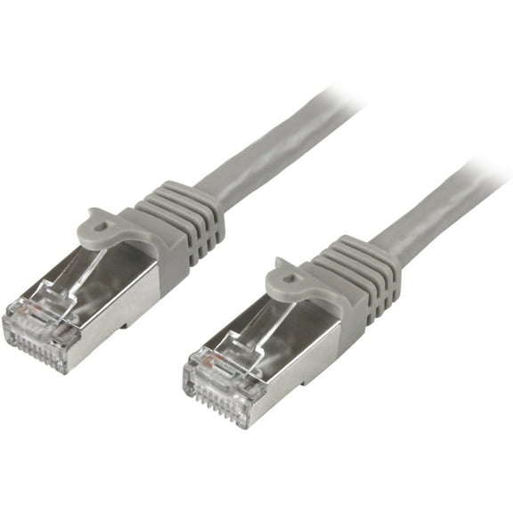 StarTech 5m Cat6 Patch Cable, Shielded (SFTP) Snagless Gigabit Network Patch Cable, Gray