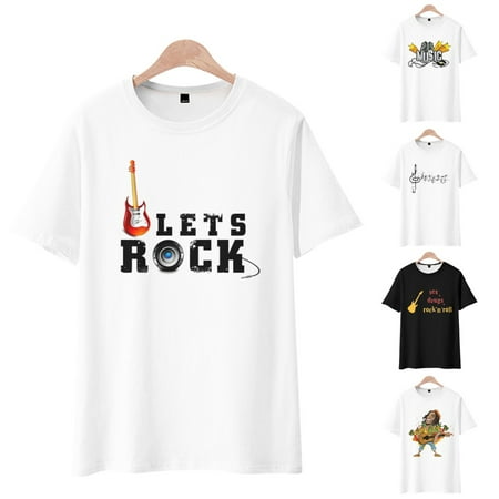 

LANLIN Music Festival Mens Kids Short Sleeve Tee Shirts Regular Clothing Up to 8XL