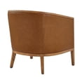 thumbnail image 5 of New Pacific Direct Tillman PU/Fabric Accent Arm Chair in Casa Caramel/Shortbread, 5 of 14