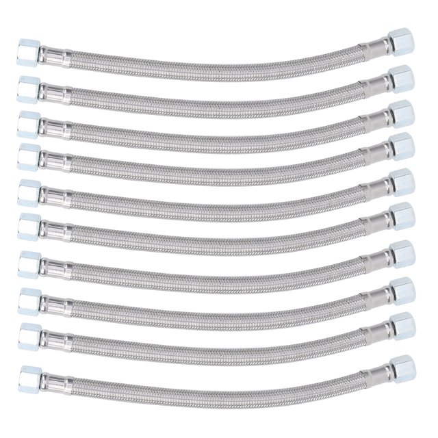 Flexible Metal Hose, Practical Convenient Durable Metal Hose, 1.5Mm / 0.1In Tooth Distance 10pcs for 28Cm Hose Length 13Mm Inner Diameter