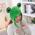 thumbnail image 3 of Sombrero de rana de felpa, gorro con orejas de rana, disfraz de Halloween, sombreros de animales, accesorios de disfraz de fiesta para adultos, 3 of 5