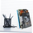 thumbnail image 3 of Sujetalibros multifunción, organizador de archivos acrílicos, extremos de libros, soporte decorativo para folletos, clasificadores de espacio de trabajo, organizador de correo, literatura, 3 of 5