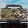 thumbnail image 2 of Lotusprinthandmade Mexican Mexico Culture Tailgate Wrap 2 Sizes 24"x58", 2 of 4