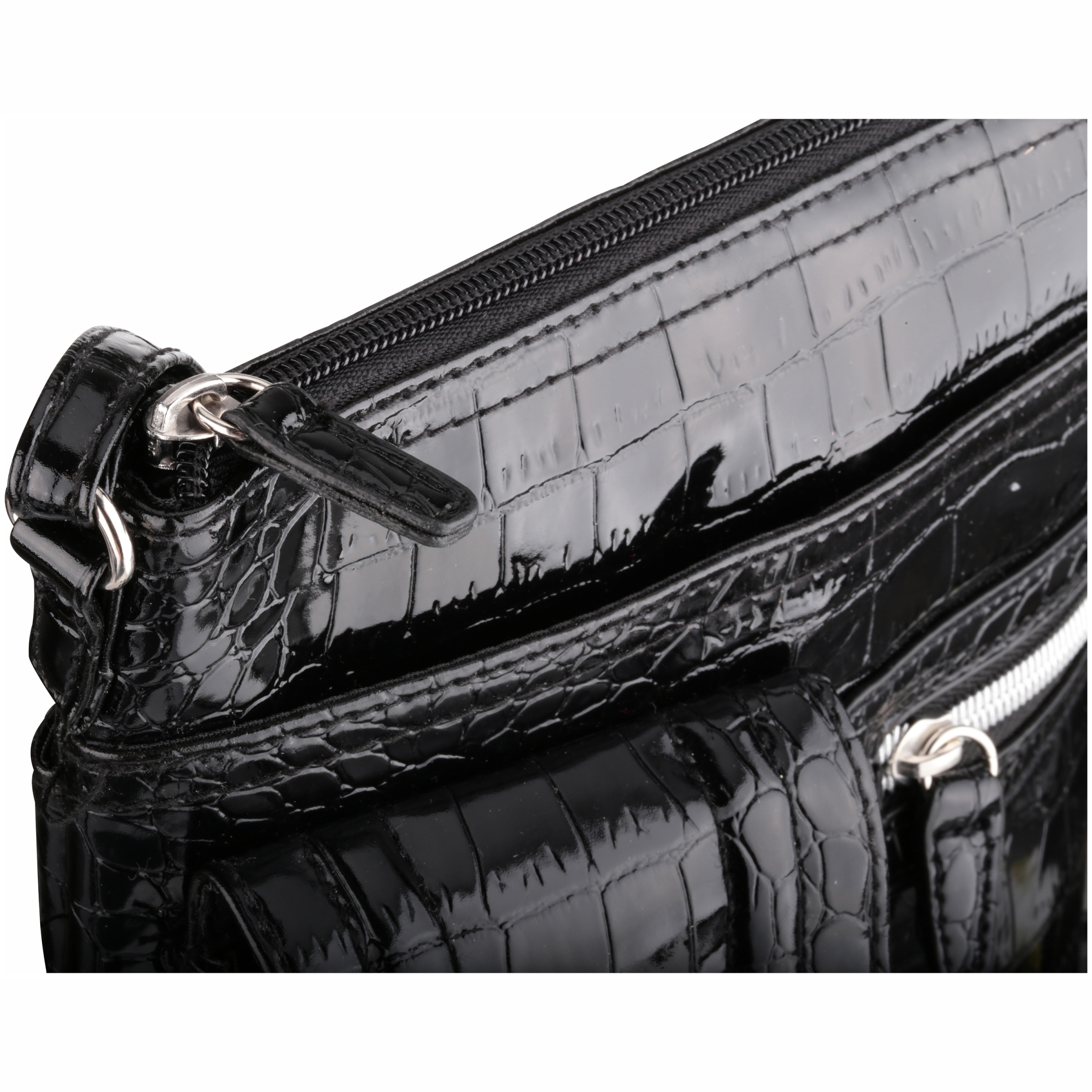 George® Shiny Black Handbag - image 5 of 5