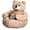 1PC-A1, variant on Bear Dog Bed with Arms, Cozy Plush Cuddler with Anti-Slip Bottom – Washable Soft Pet Sofa for Small Dogs & Cats, Calming Cuddle Bed