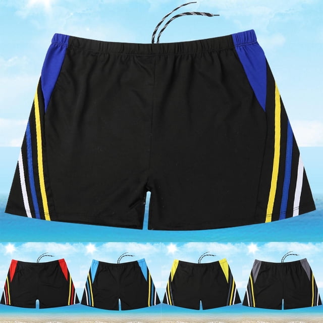JDQJBZ Men's Fit Color Print Swim Shorts with Elastic Waist Drawstring